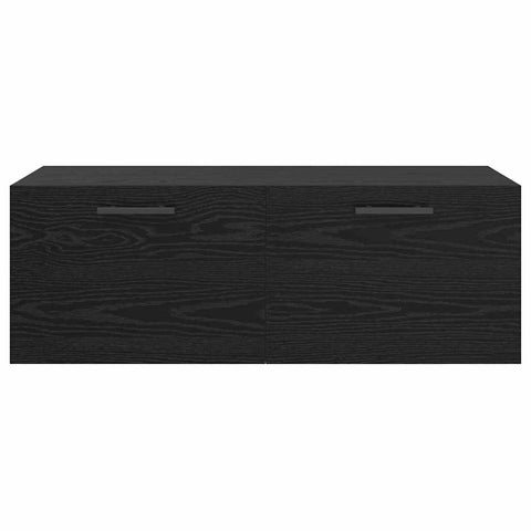 vidaXL Wall Cabinet Black oak 100 x 36.5 x 35 cm Engineered wood