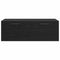 vidaXL Wall Cabinet Black oak 100 x 36.5 x 35 cm Engineered wood