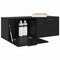 vidaXL Wall Cabinet Black oak 100 x 36.5 x 35 cm Engineered wood