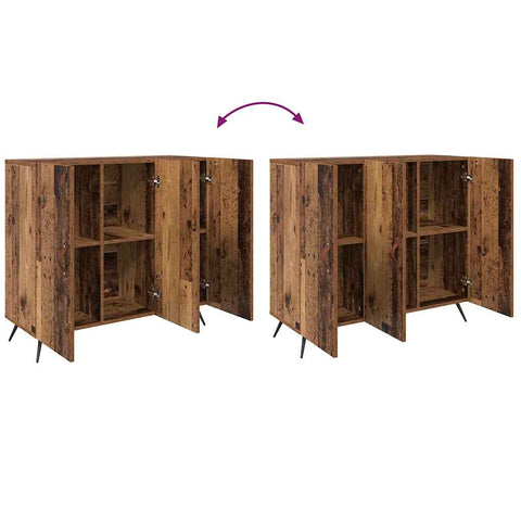 vidaXL Sideboard Brown 90 x 34 x 80 cm Engineered wood