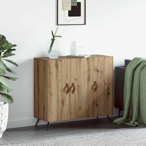 vidaXL Sideboard Brown 90 x 34 x 80 cm Engineered wood
