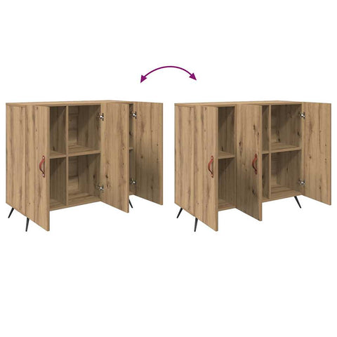 vidaXL Sideboard Brown 90 x 34 x 80 cm Engineered wood
