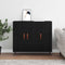 vidaXL Sideboard Black 90 x 34 x 80 cm Engineered wood