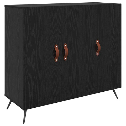 vidaXL Sideboard Black 90 x 34 x 80 cm Engineered wood