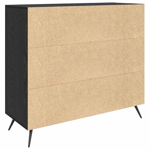 vidaXL Sideboard Black 90 x 34 x 80 cm Engineered wood