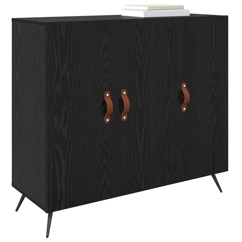vidaXL Sideboard Black 90 x 34 x 80 cm Engineered wood