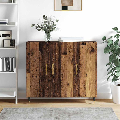 vidaXL Sideboard with Storage with Door Brown 90 x 34 x 80 cm Engineered wood