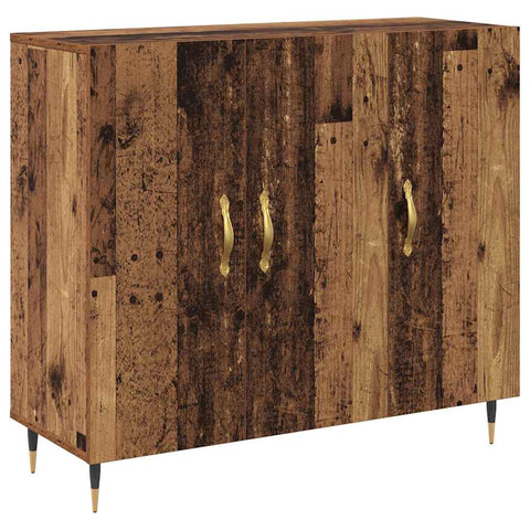 vidaXL Sideboard with Storage with Door Brown 90 x 34 x 80 cm Engineered wood