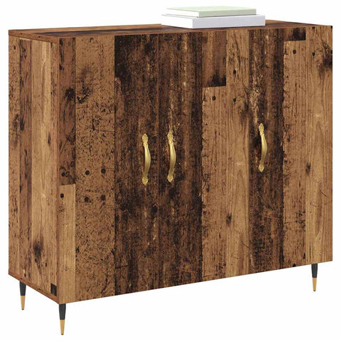 vidaXL Sideboard with Storage with Door Brown 90 x 34 x 80 cm Engineered wood