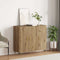vidaXL Sideboard with Storage with Door Brown 90 x 34 x 80 cm Engineered wood