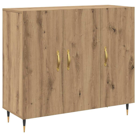 vidaXL Sideboard with Storage with Door Brown 90 x 34 x 80 cm Engineered wood