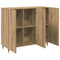 vidaXL Sideboard with Storage with Door Brown 90 x 34 x 80 cm Engineered wood
