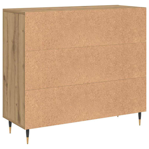 vidaXL Sideboard with Storage with Door Brown 90 x 34 x 80 cm Engineered wood