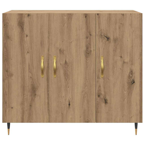 vidaXL Sideboard with Storage with Door Brown 90 x 34 x 80 cm Engineered wood