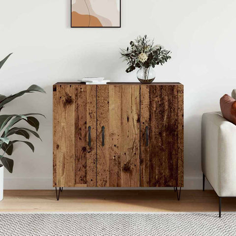 vidaXL Sideboard Old wood 90 x 34 x 80 cm Engineered wood