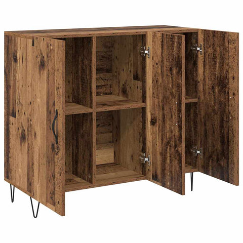 vidaXL Sideboard Old wood 90 x 34 x 80 cm Engineered wood