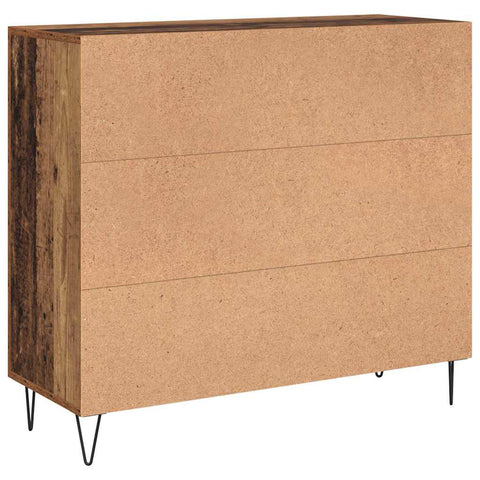vidaXL Sideboard Old wood 90 x 34 x 80 cm Engineered wood
