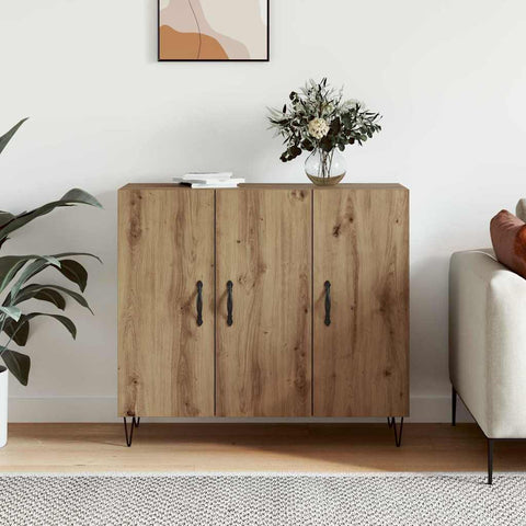 vidaXL Sideboard Artisan oak 90 x 34 x 80 cm Engineered wood
