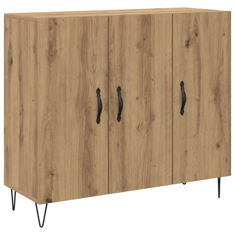 vidaXL Sideboard Artisan oak 90 x 34 x 80 cm Engineered wood