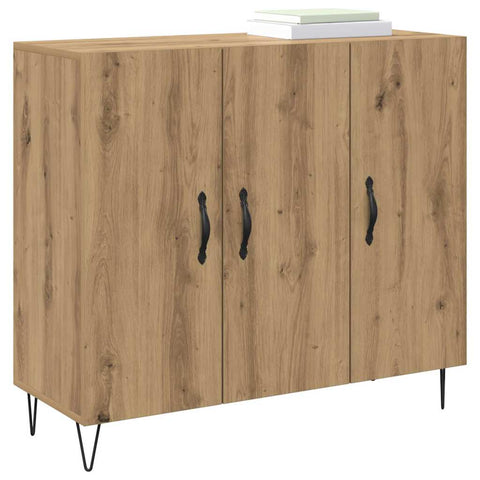 vidaXL Sideboard Artisan oak 90 x 34 x 80 cm Engineered wood