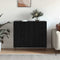 vidaXL Sideboard Black oak 90 x 34 x 80 cm Engineered wood