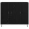 vidaXL Sideboard Black oak 90 x 34 x 80 cm Engineered wood
