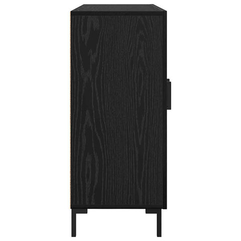 vidaXL Sideboard Black 90 x 34 x 80 cm Engineered wood