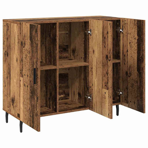 vidaXL Sideboard with Storage with Door Brown 90 x 34 x 80 cm Engineered wood