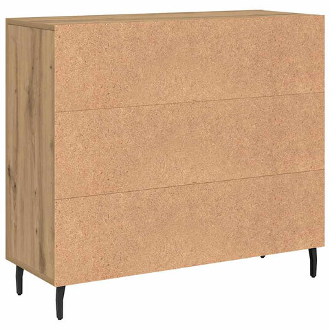 vidaXL Sideboard with Storage with Door Brown 90 x 34 x 80 cm Engineered wood
