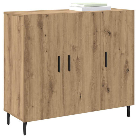 vidaXL Sideboard with Storage with Door Brown 90 x 34 x 80 cm Engineered wood