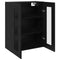 vidaXL Sideboard Black 69.5 x 34 x 90 cm Engineered wood
