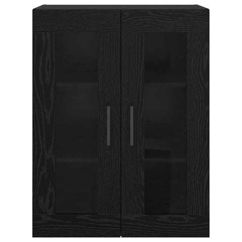vidaXL Wall Mounted Cabinet Wall-mounted Black oak 69.5 x 34 x 90 cm