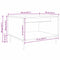 vidaXL Coffee Table Artisan oak 60 x 50 x 40 cm Engineered wood