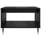 vidaXL Coffee Table Black oak 60 x 50 x 40 cm Engineered wood