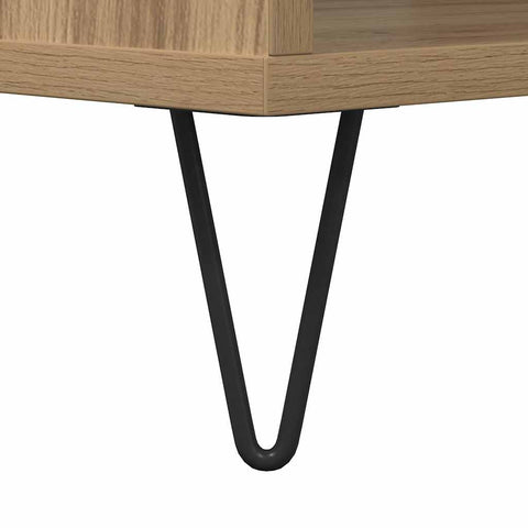 vidaXL Coffee Table Artisan oak 60 x 50 x 40 cm Engineered wood