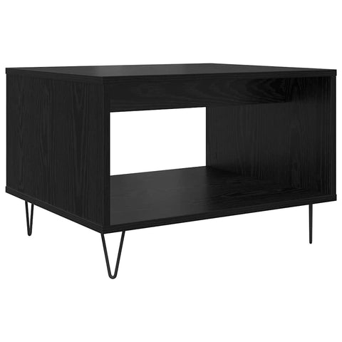 vidaXL Coffee Table Black oak 60 x 50 x 40 cm Engineered wood