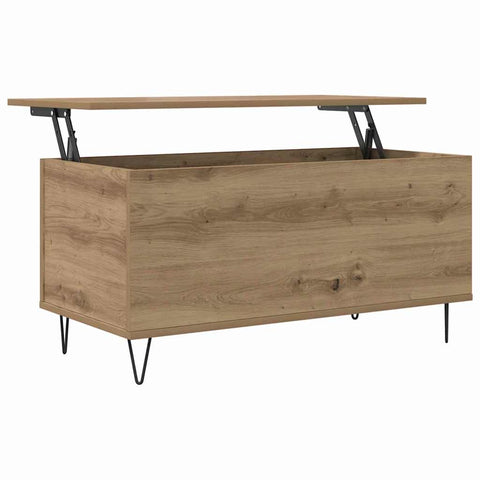vidaXL Coffee Table Artisan oak 90 x 44.5 x 45 cm Engineered wood