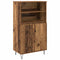 vidaXL Highboard with Shelf with Storage with Door Brown Engineered wood