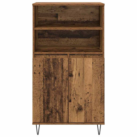 vidaXL Highboard with Shelf with Storage with Door Brown Engineered wood