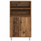 vidaXL Highboard with Shelf with Storage with Door Brown Engineered wood