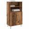 vidaXL Highboard with Shelf with Storage with Door Brown Engineered wood