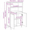 vidaXL Highboard with Shelf with Storage with Door Brown Engineered wood