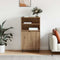 vidaXL Highboard with Shelf with Storage with Door Brown Engineered wood