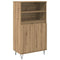 vidaXL Highboard with Shelf with Storage with Door Brown Engineered wood