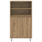 vidaXL Highboard with Shelf with Storage with Door Brown Engineered wood
