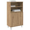 vidaXL Highboard with Shelf with Storage with Door Brown Engineered wood