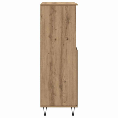 vidaXL Highboard with Shelf with Storage with Door Brown Engineered wood