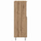 vidaXL Highboard with Shelf with Storage with Door Brown Engineered wood
