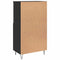 vidaXL Highboard with Shelf with Storage with Door Black Engineered wood