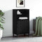 vidaXL Highboard with Shelf with Storage with Door Black 60 x 36 x 110 cm Engineered wood